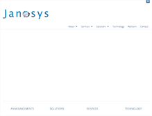 Tablet Screenshot of janosys.com